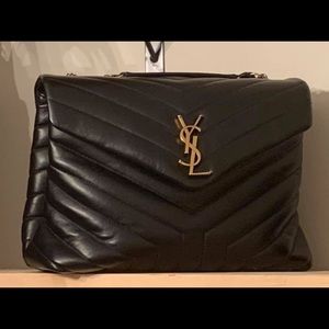 YSL Black LouLou Bag size medium